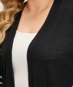 Supersoft Essentials Striped Open Front Cardigan -Clothing Shop 861480628 uh