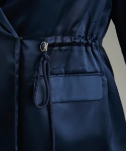 Suit Collar Flap Pocket Drawstring Ties Blazer -Clothing Shop 864444642 cx a14e1514 619a 4878 8406 1cf83006e982