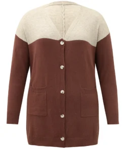 Supersoft Essentials Anti-Pilling Contrast Button Up Pullover -Clothing Shop 867137709 gv