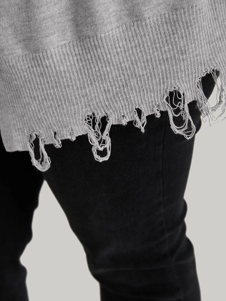 Supersoft Essentials Solid Hooded Raw Hem Drawstring Cardigan 12 Supersoft Essentials Solid Hooded Raw Hem Drawstring Cardigan - Image 10