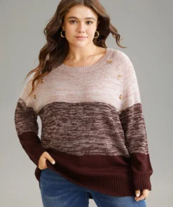 Colorblock Contrast Heather Button Detail Pullover 36 Colorblock Contrast Heather Button Detail Pullover -Clothing Shop 878930500 pv 453727ab ddb1 4ea5 b1aa bc055768015b