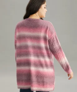 Ombre Cable Knit Patched Pocket Cardigan 25 Ombre Cable Knit Patched Pocket Cardigan -Clothing Shop 880928820 ti 401b21ea fd5e 436c 9b7d fec02106c31e