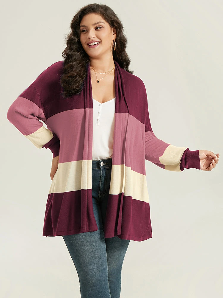 Supersoft Essentials Colorblock Contrast Cardigan 12 Supersoft Essentials Colorblock Contrast Cardigan - Image 10