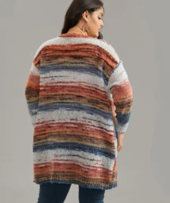 Ombre Heather Contrast Pocket Cardigan 8 Ombre Heather Contrast Pocket Cardigan -Clothing Shop 881722276 yn