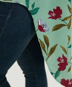 Floral Print Open Front Asymmetrical Hem Kimono -Clothing Shop 88209567 uu 705a20d1 5831 4096 b702 9fbf0c069862