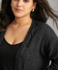 Supersoft Essentials Textured Heather Pocket Cardigan -Clothing Shop 883079091 kj