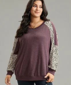 Geometric Contrast Patchwork Raglan Sleeve Sweatshirt 11 Geometric Contrast Patchwork Raglan Sleeve Sweatshirt -Clothing Shop 884933691 hp