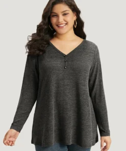 Heather Button Up Long Sleeve T-shirt 37 Heather Button Up Long Sleeve T-shirt -Clothing Shop 886329920 hp 163f7a32 4fa2 4566 9035 6b7c45726126