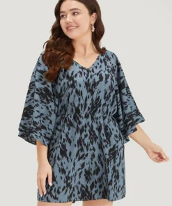 Leopard Print Flounce Sleeve Pocket Elastic Waist Jumpsuit -Clothing Shop 889389206 tb 971bd6f7 5619 4cb3 826b f02e3b2aeb3e