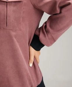 Patchwork Contrast Pocket Zipper Button Detail Jacket 16 Patchwork Contrast Pocket Zipper Button Detail Jacket -Clothing Shop 890122925 kb