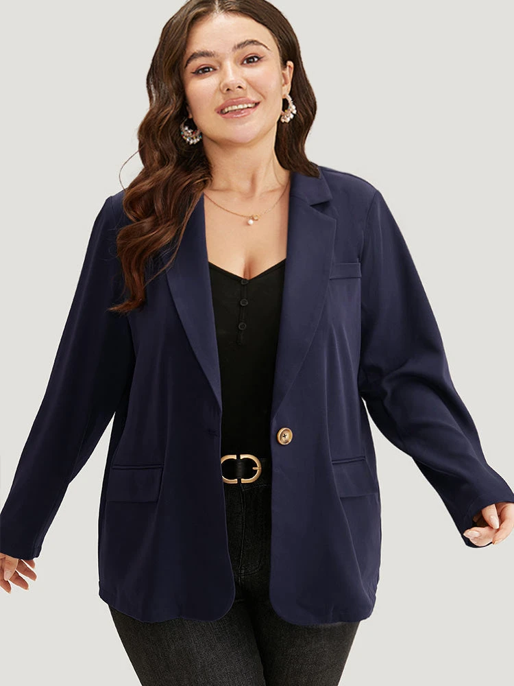 Anti-Wrinkle Button Through Belted Blazer 7 Anti-Wrinkle Button Through Belted Blazer - Image 5