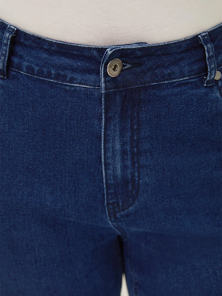 Bootcut Very Stretchy High Rise Dark Wash Tie Dye Jeans 13 Bootcut Very Stretchy High Rise Dark Wash Tie Dye Jeans - Image 11