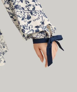 Boho Print Notched Knot Lantern Sleeve Blouse 21 Boho Print Notched Knot Lantern Sleeve Blouse -Clothing Shop 894342248 uu