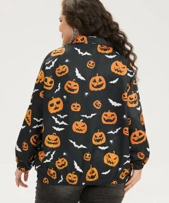 Halloween Graphic Zipper Fly Pocket Coat -Clothing Shop 897365658 jc 70c478bb e310 4e70 8f70 cc1b6639dc84