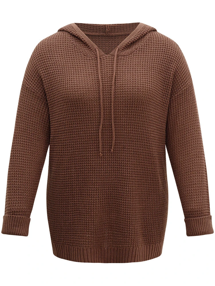 Solid Texture Hooded Drawstring Pullover 8 Solid Texture Hooded Drawstring Pullover - Image 6