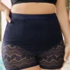 Leaf Print Contrast Lace Very Stretchy Swim Shorts -Clothing Shop 89986646 se