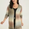 Ombre Fringe Trim Open Front Cardigan 2 Ombre Fringe Trim Open Front Cardigan -Clothing Shop 900200593 yw