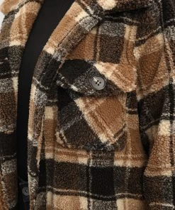 Plaid Flap Pocket Button Up Teddy Coat 17 Plaid Flap Pocket Button Up Teddy Coat -Clothing Shop 900544661 gd dcd87d35 8f0e 4af6 8a6b c184575131c0