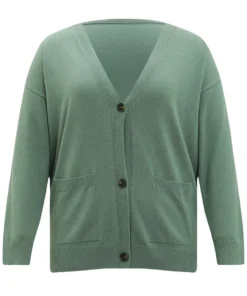 Supersoft Essentials Patched Pocket Drop Shoulder Cardigan -Clothing Shop 901221068 jl