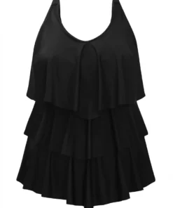 Adjustable Straps Asymmetrical Ruffle Tiered Tankini Top -Clothing Shop 903578737 wv b6783edf 8088 42e2 ba30 d48dc701294b