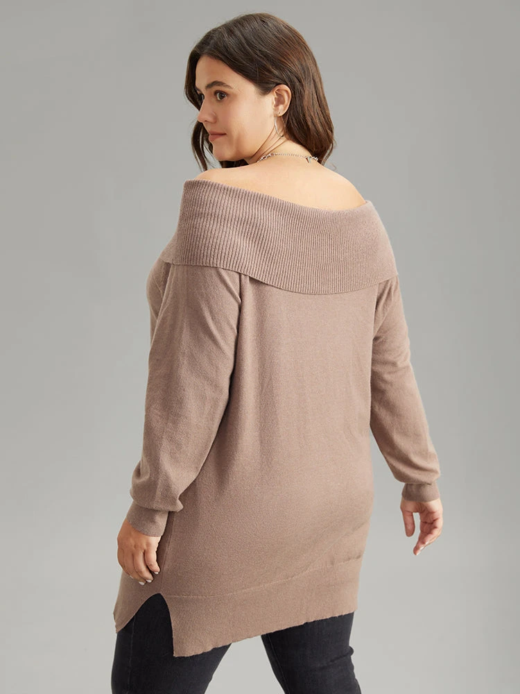 Supersoft Essentials Anti-Pilling Off Shoulder Pullover 4 Supersoft Essentials Anti-Pilling Off Shoulder Pullover - Image 2