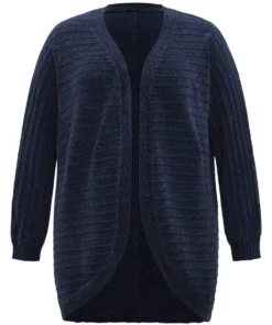 Plain Textured Dolman Sleeve Arc Hem Cardigan 19 Plain Textured Dolman Sleeve Arc Hem Cardigan -Clothing Shop 904079613 xh