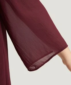 Floral Embroidered Mesh High Low Hem Kimono 15 Floral Embroidered Mesh High Low Hem Kimono -Clothing Shop 909168164 dx