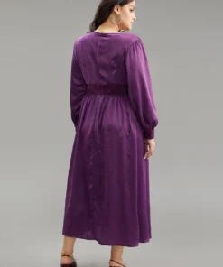 Plain Sequin Patchwork Texture Dress -Clothing Shop 909993077 fu 1fc8e4de 959b 4784 9f97 f8d4e3f0236a