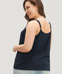 Solid Adjustable Straps Webbing Patchwork Cami Top -Clothing Shop 911754531 gl 92728521 cb6e 4b37 a841 78cba22d163f