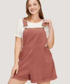 Plain Pocket Button Side Overall Jumpsuit -Clothing Shop 914820287 dp 4f62b6c3 1ff8 4b47 8430 6703027773f1