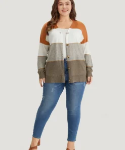 Supersoft Essentials Colorblock Contrast Button Up Lightweight Cardigan -Clothing Shop 9187914 nm c529af4e 08a6 4f1b afbe a9276a2baffe