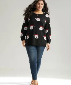 Christmas Santa Claus Round Neck Pullover 23 Christmas Santa Claus Round Neck Pullover -Clothing Shop 919343642 ww