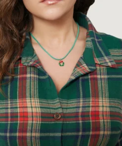 Plaid Button Detail Pocket Belted Arc Hem Dress -Clothing Shop 92252794 yr c25983a1 46c7 40e9 a358 b9bf4e8a2e02