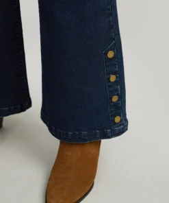Plain Button Detail Flare Leg Full Length Jeans 13 Plain Button Detail Flare Leg Full Length Jeans -Clothing Shop 927387111 uo