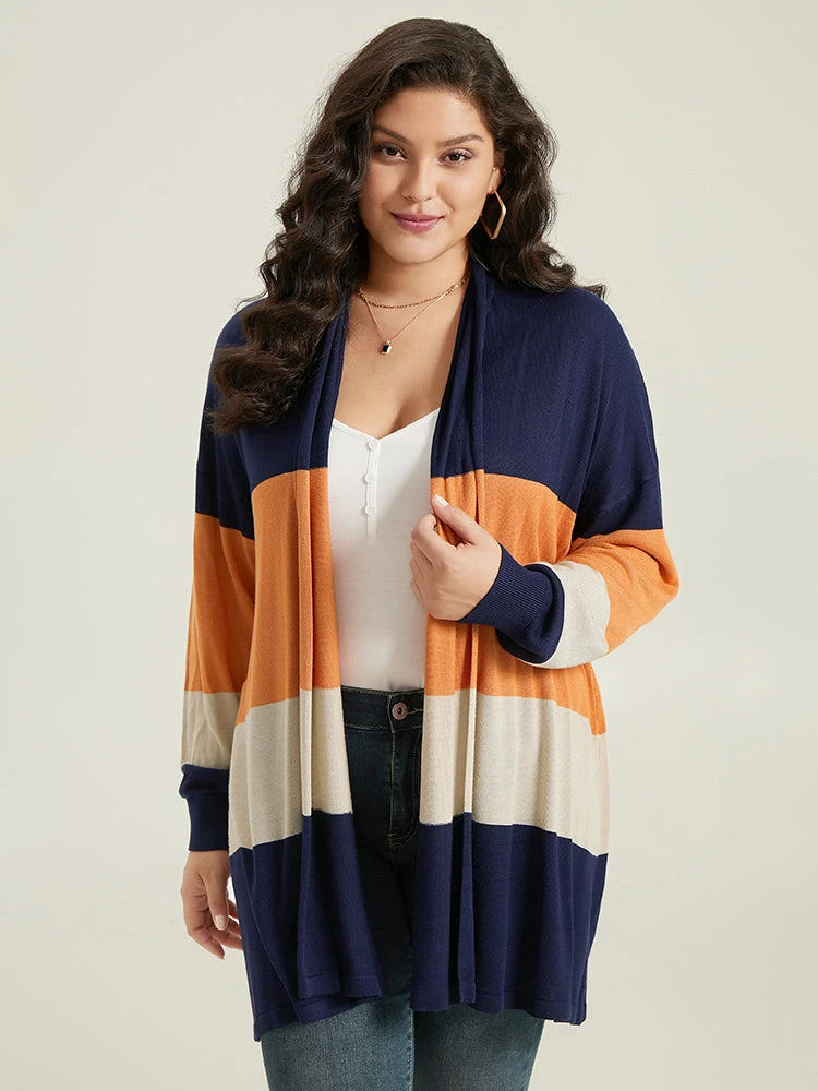 Supersoft Essentials Colorblock Contrast Cardigan 5 Supersoft Essentials Colorblock Contrast Cardigan - Image 3