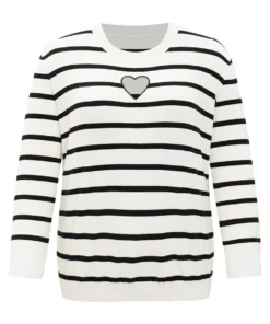 Supersoft Essentials Striped Heart Keyhole Mesh Pullover 19 Supersoft Essentials Striped Heart Keyhole Mesh Pullover -Clothing Shop 931290155 nb e3fdf690 efca 4062 a003 281966d43c46