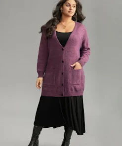 Geometric Heather Pocket Button Up Cardigan 13 Geometric Heather Pocket Button Up Cardigan -Clothing Shop 932970371 oe