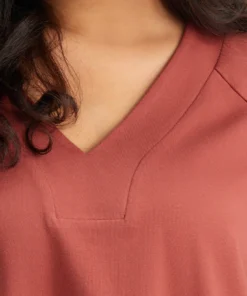 Cotton Plain Raglan Sleeve Sleep Top -Clothing Shop 935207284 xd