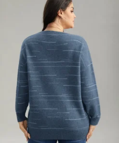 Supersoft Essentials Asymmetrical Striped Round Neck Pullover -Clothing Shop 938561896 yo 0aa83071 942c 478b 9312 e5fc44f64212