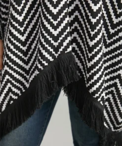 Halloween Geometric Tassel Trim Dolman Sleeve Kimono -Clothing Shop 93975774 hy 6a37e01f 0c60 44c5 beca 137cb995b82b