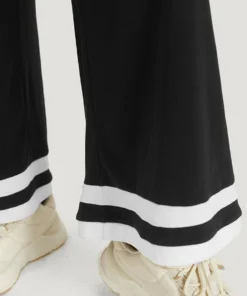 Striped Contrast V Neck Pocket Elastic Waist Jumpsuit 20 Striped Contrast V Neck Pocket Elastic Waist Jumpsuit -Clothing Shop 941836687 mr