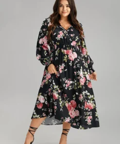 Supersoft Essentials Floral Pocket Shirred Dress