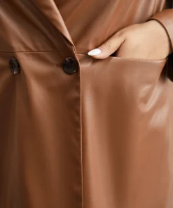 Anti-Wrinkle Lapel Collar Pocket Button Up Blazer -Clothing Shop 943322283 ug