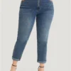 Very Stretchy High Rise Medium Wash Full Jeans