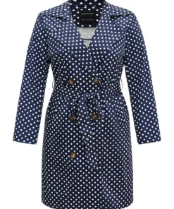 Static-Free Polka Dot Belted Double Breasted Coat -Clothing Shop 946235374 vy 5696b9d3 6145 4afc 91e6 d6a159a472a7