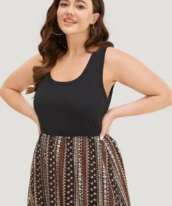 Supersoft Essentials Bandana Print Patchwork Pocket Ruffle Hem Tank Dress 24 Supersoft Essentials Bandana Print Patchwork Pocket Ruffle Hem Tank Dress -Clothing Shop 948243829 qb c92a2f7c 3c8f 487c 969d 9bd08a1f9d71