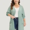 Supersoft Essentials Patched Pocket Batwing Sleeve Cardigan -Clothing Shop 949979936 lk