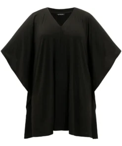 V Neck Solid Dolman Sleeve T-shirt -Clothing Shop 95324198 nl