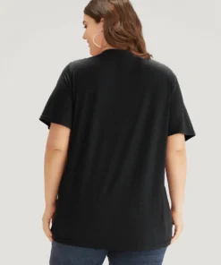 Plain Heather Crisscross V Neck T-shirt -Clothing Shop 956659764 km 76dee91a 6b13 466c 89b6 124ac5cbebc5