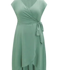 Supersoft Essentials Solid Knot Wrap Hem Cap Sleeve Dress 19 Supersoft Essentials Solid Knot Wrap Hem Cap Sleeve Dress -Clothing Shop 964831450 iz 0c5f065c bb75 4ec8 b568 4f9070ef783f